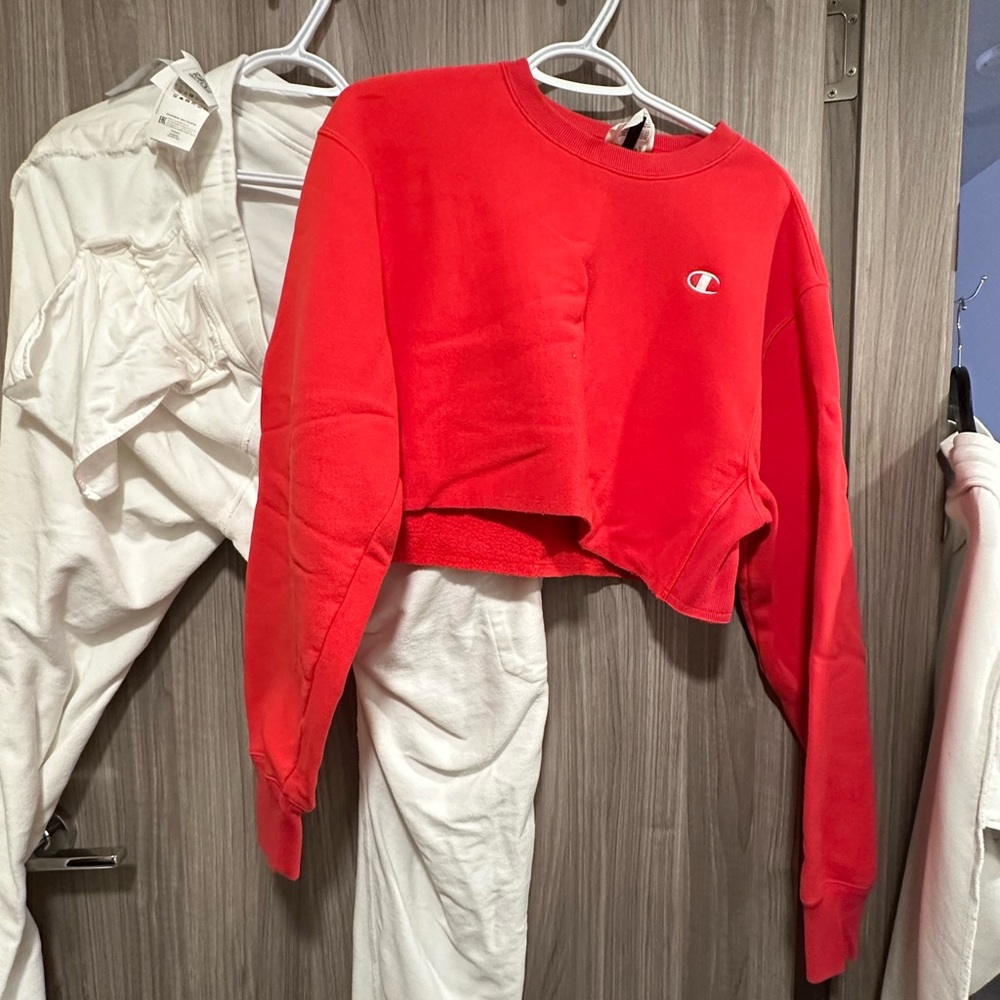 Champion red hoodie
